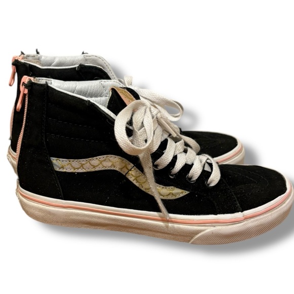 Vans Mermaid SK8-HI zip up girls sneakers size youth 3 - Picture 1 of 7